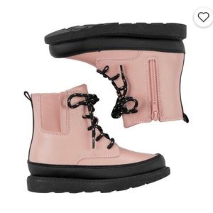 Carters Pink Combat Boots